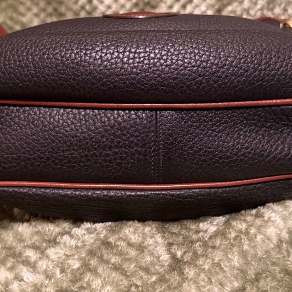 Dooney & Bourke Black Pebbled Leather Crescent Sac Bag - Picture 5 of 13